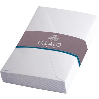 G. Lalo Lalo sobres plisadas, 14 x 9 x 1.5 cm, blanco G. Lalo Lalo sobres plisadas, 14 x 9 x 1.5 cm, blanco