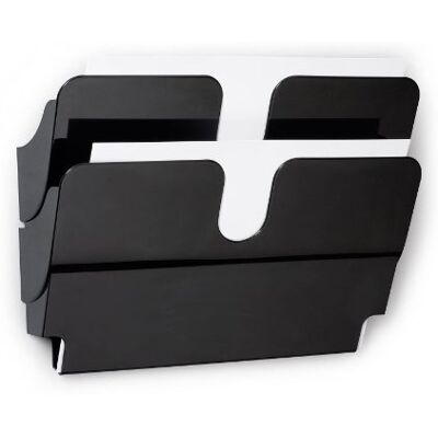 Durable Juego de dispensadores de folletos FlexiPlus 2 A4 formato apaisado, 1 juego, negro Durable Juego de dispensadores de folletos FlexiPlus 2 A4 formato apaisado, 1 juego, negro