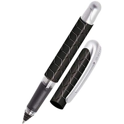 Online Bolígrafo de tinta universitaria de estilo negro ergonómico para escuela/universidad, punta media sólida, parte de agarre suave para cartuchos de tinta estándar recargables, ideal para Online Bolígrafo de tinta universitaria de estilo negro ergonómico para escuela/universidad, punta media sólida, parte de agarre suave para cartuchos de tinta estándar recargables, ideal para
