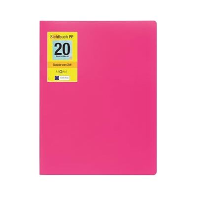Pagna School Libreta de documentos (A4, polipropileno, color rosa oscuro) Pagna School Libreta de documentos (A4, polipropileno, color rosa oscuro)