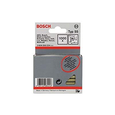 Bosch 2609200224 Grapas - Lomo estrecho - 1000 unidades Bosch 2609200224 Grapas - Lomo estrecho - 1000 unidades