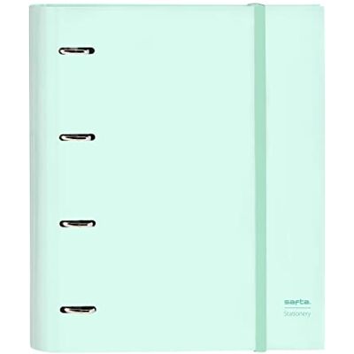 Safta Carpeta 4 Anillas de 35 cm con 100 Hojas A4, Ideal para Niños de Diferentes Edades, Cómoda y Versátil, Calidad y Resistencia, 27x3.5x32 cm, Color Menta Safta Carpeta 4 Anillas de 35 cm con 100 Hojas A4, Ideal para Niños de Diferentes Edades, Cómoda y Versátil, Calidad y Resistencia, 27x3.5x32 cm, Color Menta