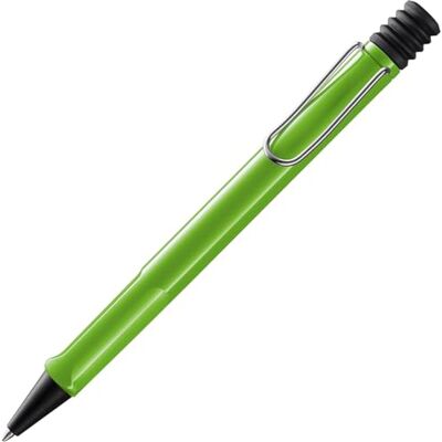 Lamy safari green Bolígrafo con empuñadura ergonómica y ancho de trazo M para una escritura larga y agradable hecho de plástico robusto ASA con recambio de gran capacidad M 16 en azul Lamy safari green Bolígrafo con empuñadura ergonómica y ancho de trazo M para una escritura larga y agradable hecho de plástico robusto ASA con recambio de gran capacidad M 16 en azul