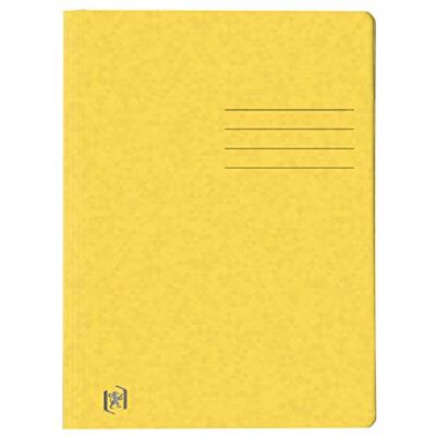 Oxford 400116200 Top File Carpetas de encuadernación (25 unidades, 390 g, extrafuertes), color amarillo DIN A4 Oxford 400116200 Top File Carpetas de encuadernación (25 unidades, 390 g, extrafuertes), color amarillo DIN A4