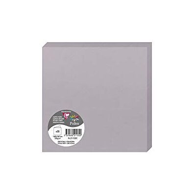 Clairefontaine 2126 C Pollen Pack de 25 Sobres dípticas 16 x 16 cm), color Gris Koala 16 x 16 x 0.10 Clairefontaine 2126 C Pollen Pack de 25 Sobres dípticas 16 x 16 cm), color Gris Koala 16 x 16 x 0.10
