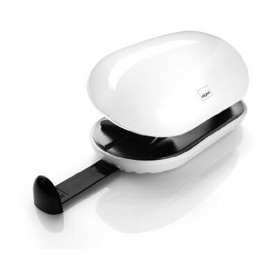 Sigel Perforadora de papel Eyestyle white, blanco/negro, con riel de tope para A4, A5, A6, 888, 137x66x70 mm Sigel Perforadora de papel Eyestyle white, blanco/negro, con riel de tope para A4, A5, A6, 888, 137x66x70 mm