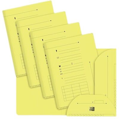 Oxford – Lote de 100 subcarpetas A4, capacidad para 200 hojas, grosor de 240 g, color amarillo pastel Oxford – Lote de 100 subcarpetas A4, capacidad para 200 hojas, grosor de 240 g, color amarillo pastel