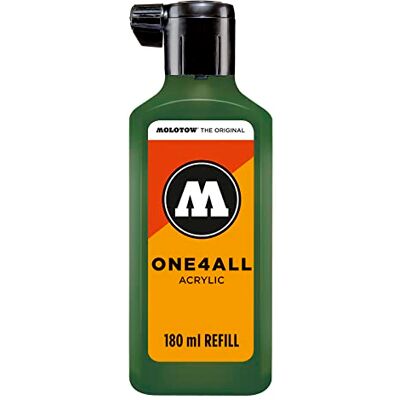 Molotow MO692145 ONE4ALL Tinta de repuesto para marcador permanente (180 ml, 1 unidad), color verde Molotow MO692145 ONE4ALL Tinta de repuesto para marcador permanente (180 ml, 1 unidad), color verde