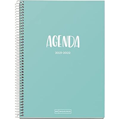 Miquelrius Agenda Escolar 2021-2022, Tamaño PLUS 15 x 21.3 cm, Día Página, School Azul, Idioma Español Miquelrius Agenda Escolar 2021-2022, Tamaño PLUS 15 x 21.3 cm, Día Página, School Azul, Idioma Español