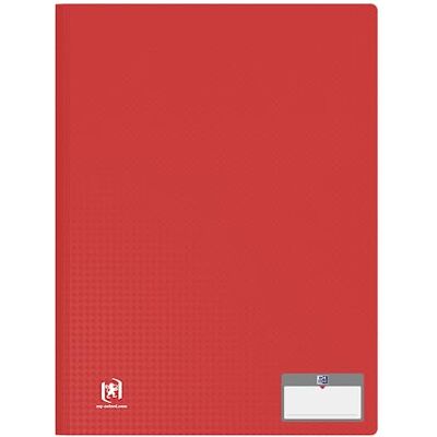 Oxford Memphis A4 Lote de 10 protectores de documentos, 40 vistas, 20 fundas de poliuretano, color rojo Oxford Memphis A4 Lote de 10 protectores de documentos, 40 vistas, 20 fundas de poliuretano, color rojo