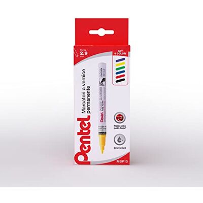 Pentel Paint Marker marcador permanente punta fina colores surtidos básicos 6 unidades Pentel Paint Marker marcador permanente punta fina colores surtidos básicos 6 unidades
