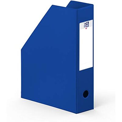 Oxford Lote de 10 soportes para revistas, A4, respaldo de 7 cm, cubierta rígida con revestimiento de PVC, color azul Oxford Lote de 10 soportes para revistas, A4, respaldo de 7 cm, cubierta rígida con revestimiento de PVC, color azul
