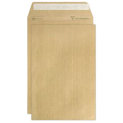 Clairefontaine Caja de 250 sobres Kraft Adour marrón B5 176 x 250 mm Autoadhesivos 90 g/m² Clairefontaine Caja de 250 sobres Kraft Adour marrón B5 176 x 250 mm Autoadhesivos 90 g/m²