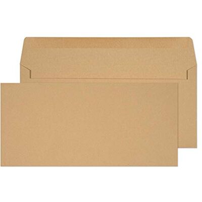 Blake Everyday sobres 102 x 216 mm (4" x 8.5") (10.2 x 21.6cm) 1000 unidades 80 g/m² sobres kraft con goma papelería para oficinas y manualidades modelo Blake Everyday sobres 102 x 216 mm (4" x 8.5") (10.2 x 21.6cm) 1000 unidades 80 g/m² sobres kraft con goma papelería para oficinas y manualidades modelo