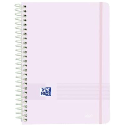 Oxford Live & Go Agenda Anual 2027, Semana Vista, A5, Tapa Plástico Espiral, Español, Color Malva Pastel Oxford Live & Go Agenda Anual 2027, Semana Vista, A5, Tapa Plástico Espiral, Español, Color Malva Pastel
