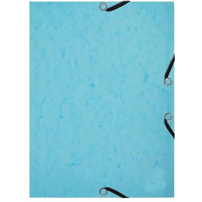 Exacompta Ref. 555662E Cartón de 10 camisas con 3 solapas elásticas Aquarel + 25 fichas Bristol A5 especial revisión para una organización por tema o material, color azul pastel Exacompta Ref. 555662E Cartón de 10 camisas con 3 solapas elásticas Aquarel + 25 fichas Bristol A5 especial revisión para una organización por tema o material, color azul pastel