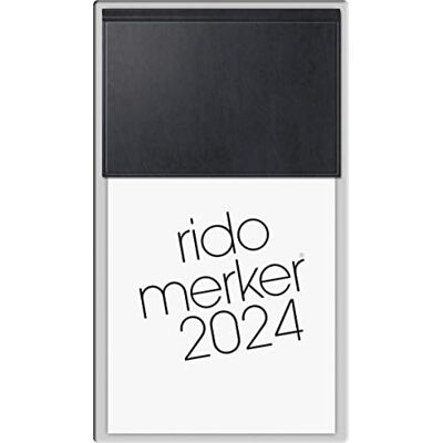 rido/idé Calendario diario modelo Merker 2024 1 página = 1 día tamaño de la hoja 10,8 x 20,1 cm, color negro rido/idé Calendario diario modelo Merker 2024 1 página = 1 día tamaño de la hoja 10,8 x 20,1 cm, color negro