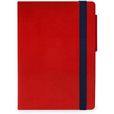 Legami Agenda Diaria 16 meses 2021/2022, Small, Red, 9,5 X 13,5 cm, Legami Agenda Diaria 16 meses 2021/2022, Small, Red, 9,5 X 13,5 cm,