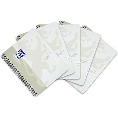 Oxford Touch Spiraalblok Gelijnd Cuaderno Rayas 70 vel 90 g Soepele Cardonte Kaft Gris Claro Oxford Touch Spiraalblok Gelijnd Cuaderno Rayas 70 vel 90 g Soepele Cardonte Kaft Gris Claro