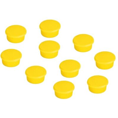 Franken Imán (100 g, 13 mm), color amarillo, 10 piezas Franken Imán (100 g, 13 mm), color amarillo, 10 piezas