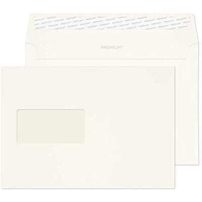Blake Premium Business sobres C5 con ventana (16.2 x 22.9 cm) 500 unidades papel de 120gr certifcado FSC sobres con tira autoadhesiva de oficina/comerciales blancos modelo Blake Premium Business sobres C5 con ventana (16.2 x 22.9 cm) 500 unidades papel de 120gr certifcado FSC sobres con tira autoadhesiva de oficina/comerciales blancos modelo