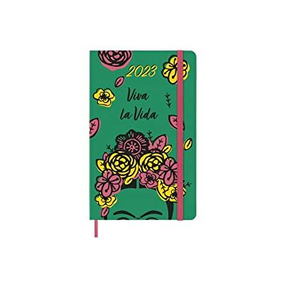 Moleskine Daily Planner 2023, Agenda Mensual de 12 meses, Edición Limitada Frida Kahlo, Planificador Diario con Tapa Dura y Cierre Elástico, Tamaño Grande 13 x 21 cm, Color Verde Moleskine Daily Planner 2023, Agenda Mensual de 12 meses, Edición Limitada Frida Kahlo, Planificador Diario con Tapa Dura y Cierre Elástico, Tamaño Grande 13 x 21 cm, Color Verde