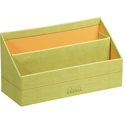 Rhodia Clairefontaine rama porte-courrier italiano (piel sintética 25 x 10 x 14 cm), color verde Rhodia Clairefontaine rama porte-courrier italiano (piel sintética 25 x 10 x 14 cm), color verde