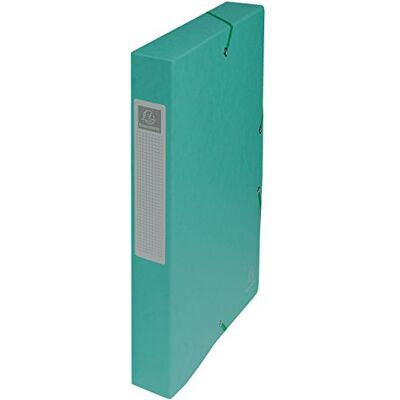 Exacompta 8 cajas de archivo Exabox A4 lomo 4 cm verde Exacompta 8 cajas de archivo Exabox A4 lomo 4 cm verde