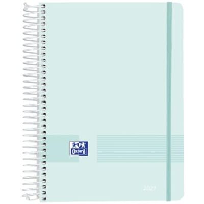 Oxford Live & Go Agenda Anual 2027, Día Por Página, A5, Tapa Plástico Espiral, Español, Color Azul Pastel Oxford Live & Go Agenda Anual 2027, Día Por Página, A5, Tapa Plástico Espiral, Español, Color Azul Pastel