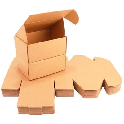 INNSPIRO Pack de 25 cajas de cartón Kraft Automontables medida Ext. 187x137x84mm. Embalaje de regalos, envíos y almacenamiento. INNSPIRO Pack de 25 cajas de cartón Kraft Automontables medida Ext. 187x137x84mm. Embalaje de regalos, envíos y almacenamiento.