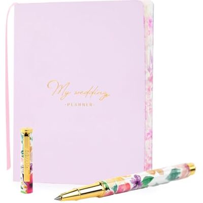 Starplast Agenda Calendario Wedding Planner + Boligrafo Tinta Negra Organizador novia,15,5 x 20,5 cm, guía, ilustraciones, regalo, marcapáginas, pegatinas, wedding planner BOLI FLORES Starplast Agenda Calendario Wedding Planner + Boligrafo Tinta Negra Organizador novia,15,5 x 20,5 cm, guía, ilustraciones, regalo, marcapáginas, pegatinas, wedding planner BOLI FLORES