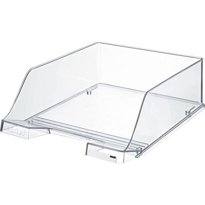 HAN Klassik XXL Bandeja para cartas (muy alta, moderna, elegante y brillante, 2 unidades), transparente HAN Klassik XXL Bandeja para cartas (muy alta, moderna, elegante y brillante, 2 unidades), transparente
