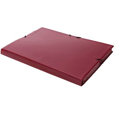 Grafoplas Carpeta Escolar Granate, PVC, Formato Folio, Tapa Dura, Tres Solapas, Cierre de Gomas, 33x25cm Grafoplas Carpeta Escolar Granate, PVC, Formato Folio, Tapa Dura, Tres Solapas, Cierre de Gomas, 33x25cm