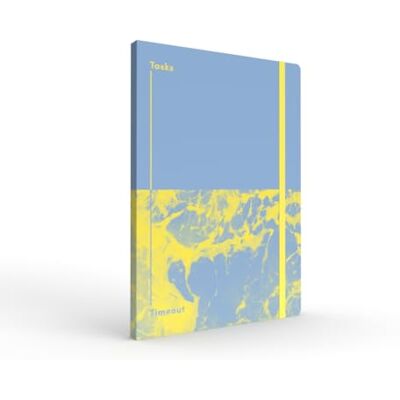 Collins Jumble & Co Chaos & Control Cuaderno rayado A5 Tareas y tiempo de espera Papel 100% reciclado Azul claro/amarillo Collins Jumble & Co Chaos & Control Cuaderno rayado A5 Tareas y tiempo de espera Papel 100% reciclado Azul claro/amarillo
