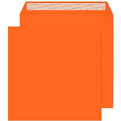 Blake Colour sobres cuadrados naranjas (22 x 22cm) 250 unidades 120 g/m² certifcado FSC y sostenible tira autoadhesiva sobres para invitaciones y manualidades modelo Blake Colour sobres cuadrados naranjas (22 x 22cm) 250 unidades 120 g/m² certifcado FSC y sostenible tira autoadhesiva sobres para invitaciones y manualidades modelo