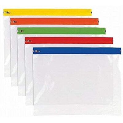 G4GADGET 15 A4 Plus Zipper Pouch Documento Wallet – varios colores, elegante bolsa de almacenamiento de archivos con cremallera – impermeable, con cierre de cremallera G4GADGET 15 A4 Plus Zipper Pouch Documento Wallet – varios colores, elegante bolsa de almacenamiento de archivos con cremallera – impermeable, con cierre de cremallera
