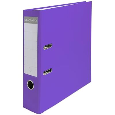 Exacompta Archivador de palanca polipropileno, Lila, A4, 320x290 mm, 1 pieza Exacompta Archivador de palanca polipropileno, Lila, A4, 320x290 mm, 1 pieza