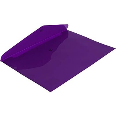 Grafoplas Sobres Plástico Brillante, Incluye 12 Unidades Color Violeta Fluor, Tamaño Folio, Medidas 33,4x23,5cm, Cierre Broche, Máxima Impermeabilidad Grafoplas Sobres Plástico Brillante, Incluye 12 Unidades Color Violeta Fluor, Tamaño Folio, Medidas 33,4x23,5cm, Cierre Broche, Máxima Impermeabilidad