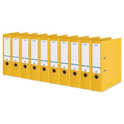 Elba Smart Pro+ 10468GB Archivador (A4, 8 cm, etiquetas reemplazables, 10 unidades), color amarillo Elba Smart Pro+ 10468GB Archivador (A4, 8 cm, etiquetas reemplazables, 10 unidades), color amarillo