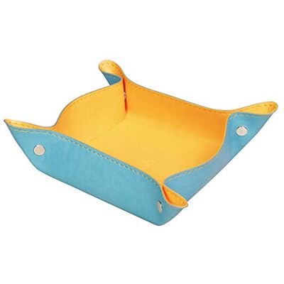 Rhodia Clairefontaine rama – Vacíabolsillos de cuero sintético italiano 12 x 12 x 4, 5 cm, color turquesa Rhodia Clairefontaine rama – Vacíabolsillos de cuero sintético italiano 12 x 12 x 4, 5 cm, color turquesa