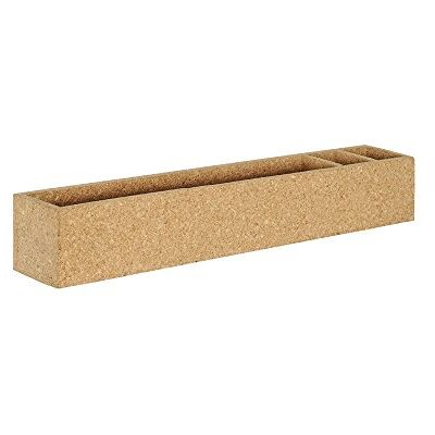 Bi-Office Caja de notas de corcho, 45 x 7 x 6.5 cm, color natural Bi-Office Caja de notas de corcho, 45 x 7 x 6.5 cm, color natural