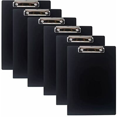 TUKA-i-AKUT 6x TUKA A4 Portapapeles de Aluminio con Pinza, Abrazadera de metal Recubierto de Goma, Tablilla con Sujetapapeles, Gran Resistencia, Robusto Aluminio Portapapeles, Juego de 6, Negro TKD8065-black-6x TUKA-i-AKUT 6x TUKA A4 Portapapeles de Aluminio con Pinza, Abrazadera de metal Recubierto de Goma, Tablilla con Sujetapapeles, Gran Resistencia, Robusto Aluminio Portapapeles, Juego de 6, Negro TKD8065-black-6x