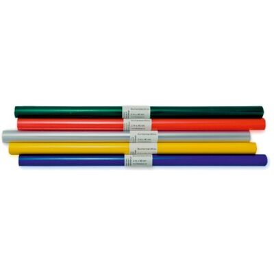 Oxford Bucheinband-Folie, Rolle, Format 200x40cm, farbig sortiert, 10er Pack Oxford Bucheinband-Folie, Rolle, Format 200x40cm, farbig sortiert, 10er Pack