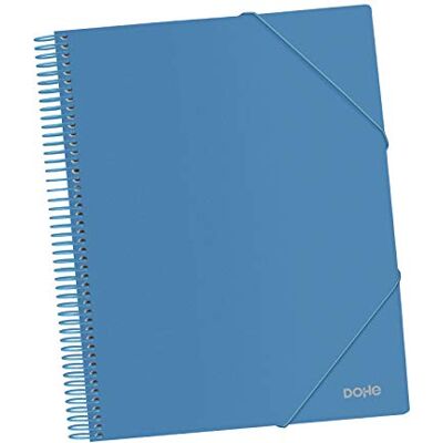 DOHE Carpeta de 40 fundas (80 mic) A4 con espiral Azul DOHE Carpeta de 40 fundas (80 mic) A4 con espiral Azul