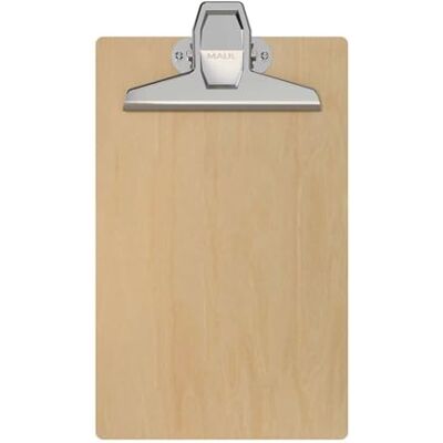 MAUL Portapapeles A5 Portapapeles de madera de alta calidad en formato vertical A5 Portapapeles estable A5 para colgar Pizarra con pinza vintage 27,5 x 16 x 3,7 cm Marrón MAUL Portapapeles A5 Portapapeles de madera de alta calidad en formato vertical A5 Portapapeles estable A5 para colgar Pizarra con pinza vintage 27,5 x 16 x 3,7 cm Marrón