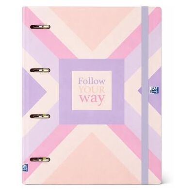 Oxford , Europeanbinder Polyfoam, Archivador de 4 anillas A4+, Gradient, Incluye Recambio Cuadrícula 5X5, Pizarra Write&Erase y Pegatinas, Diseño: Way Oxford , Europeanbinder Polyfoam, Archivador de 4 anillas A4+, Gradient, Incluye Recambio Cuadrícula 5X5, Pizarra Write&Erase y Pegatinas, Diseño: Way