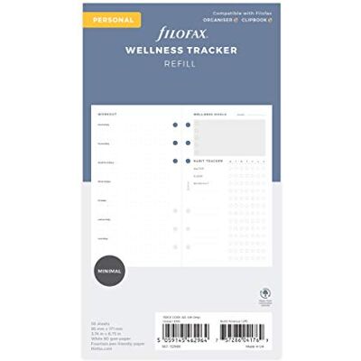 Filofax Paquete personal de seguimiento de bienestar mínimo Filofax Paquete personal de seguimiento de bienestar mínimo