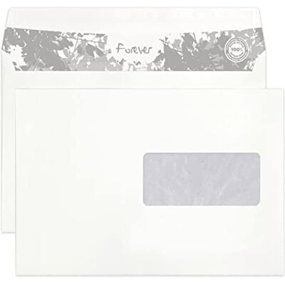 Clairefontaine Caja de 500 sobres Forever White 100 % reciclados C5 162 x 229 mm Autoadhesivos 80 g/m² Papel cristal ventana 45 x 100 (posición 62/20) Clairefontaine Caja de 500 sobres Forever White 100 % reciclados C5 162 x 229 mm Autoadhesivos 80 g/m² Papel cristal ventana 45 x 100 (posición 62/20)