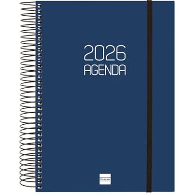 Finocam Agenda Espiral 2026 1 Día Página Enero Diciembre (12 meses) Agenda Anual 2026 con goma Tapa de polipropileno Espiral Opaque Azul Español Finocam Agenda Espiral 2026 1 Día Página Enero Diciembre (12 meses) Agenda Anual 2026 con goma Tapa de polipropileno Espiral Opaque Azul Español