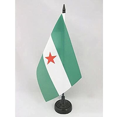 AZ FLAG Bandera de Mesa Andalucia Arbonaida 21x14 cm Base Plástico Uso interior Bandera de escritorio andaluza acabado cosido y bordes reforzados con mástil de plástico y base de plástico AZ FLAG Bandera de Mesa Andalucia Arbonaida 21x14 cm Base Plástico Uso interior Bandera de escritorio andaluza acabado cosido y bordes reforzados con mástil de plástico y base de plástico
